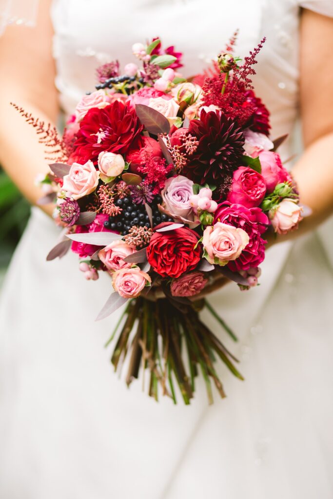 Non Traditional Wedding Ceremony Ideas, wedding bouquet, pink wedding bouquet